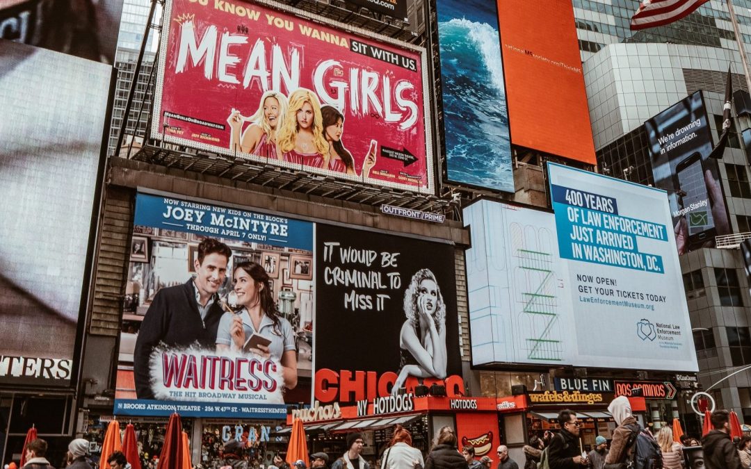 Mean Girls billboard in New York's Time Square.