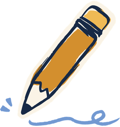 image of pencil indication writing of legacy stories while taking a life story writing course online