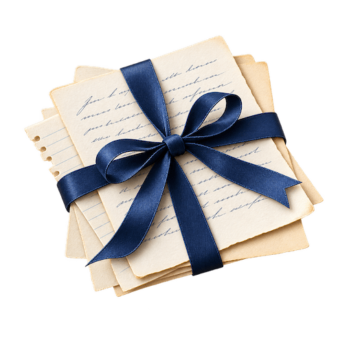 pages wrapped together representing scattered life stories